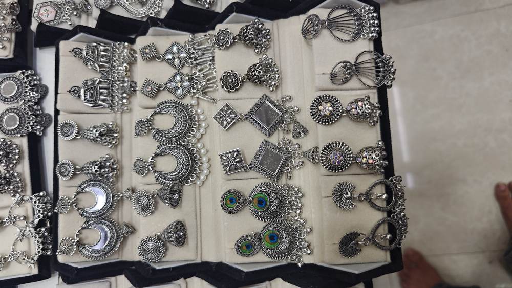 Oxidised Jhumkas